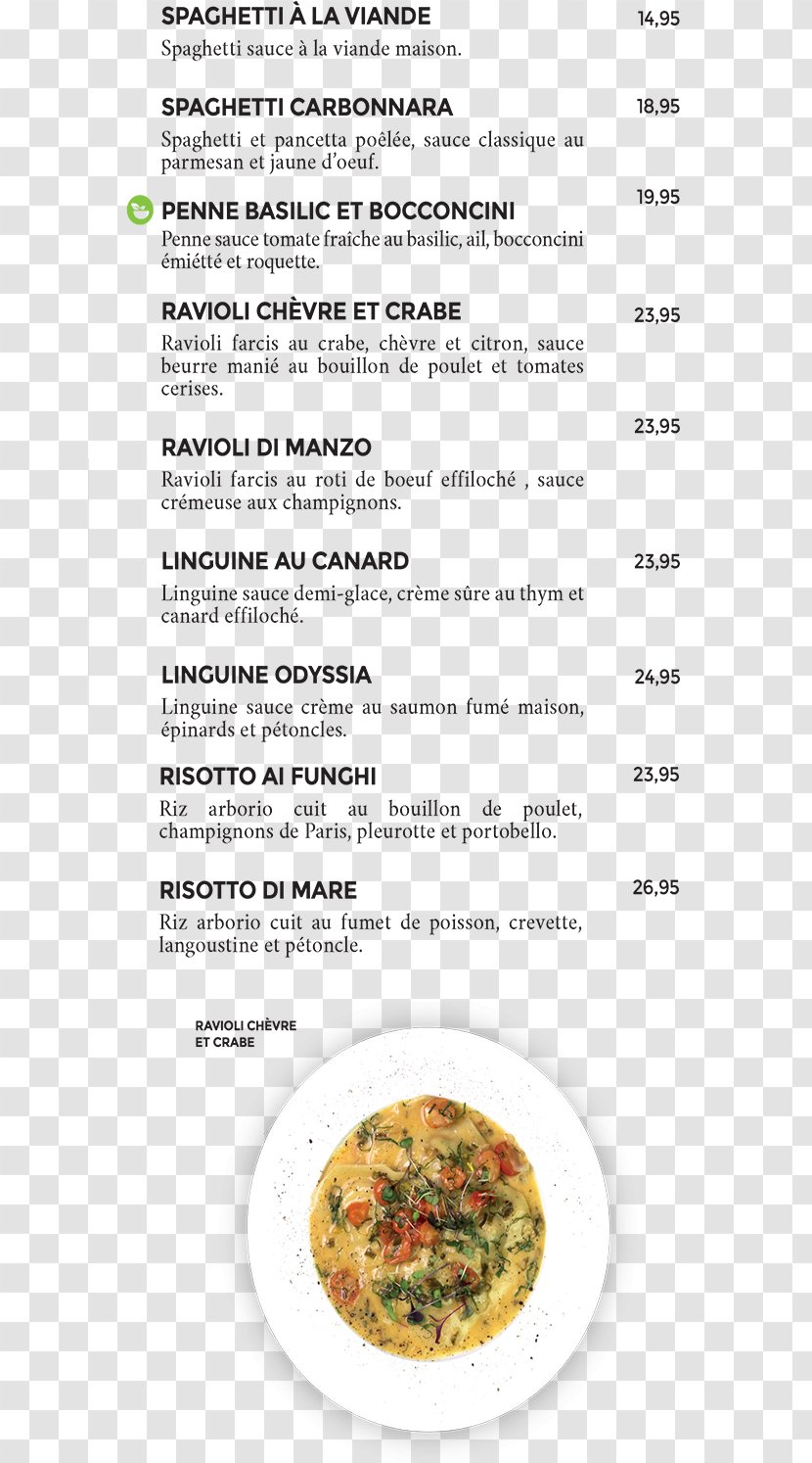 Dish Cuisine Recipe - Cafe Carte Menu Transparent PNG