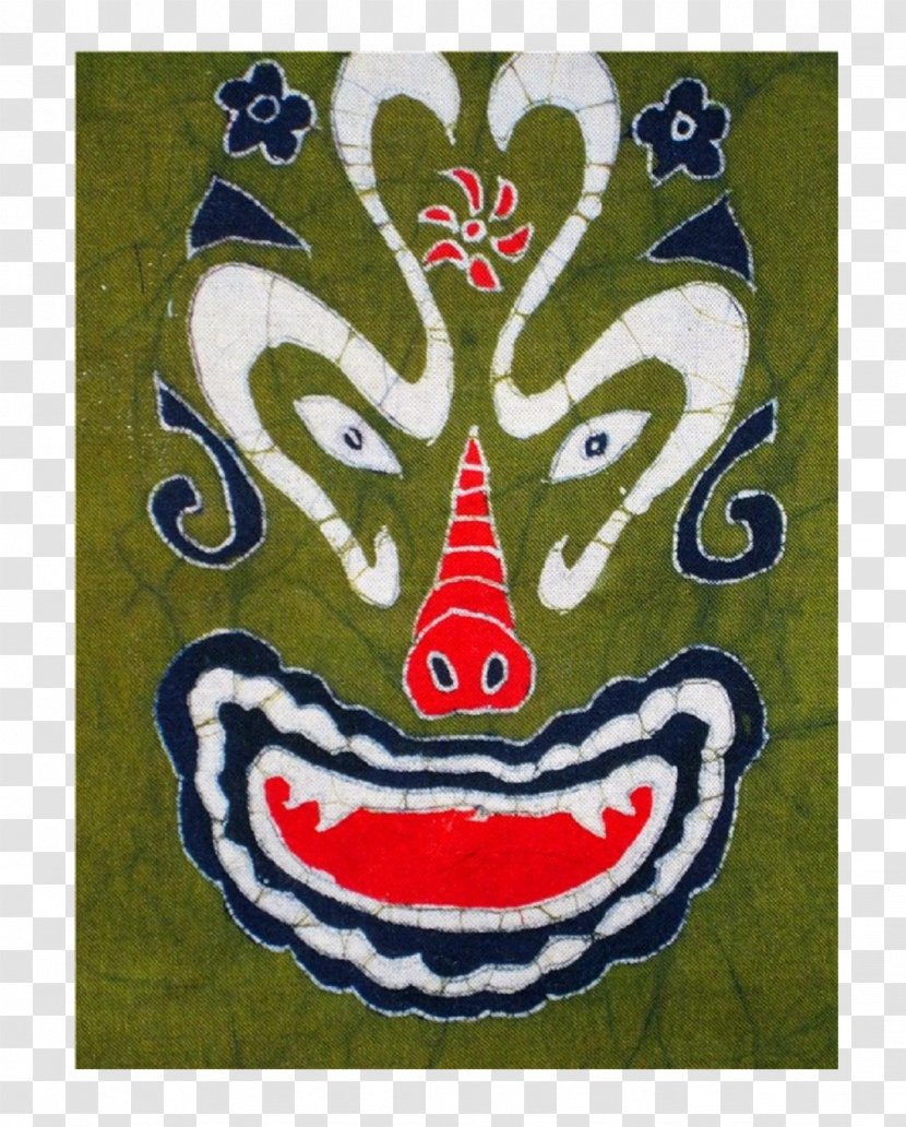 Batik Clip Art - Monkey Head Pattern Transparent PNG