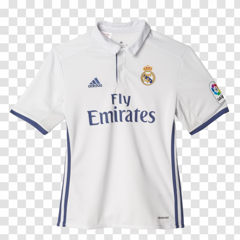 Real Madrid C.F. Jersey Adidas Shirt Sleeve - Polo Transparent PNG