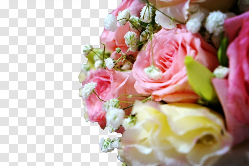 Garden Roses Flower Bouquet Wedding - Floristry Transparent PNG