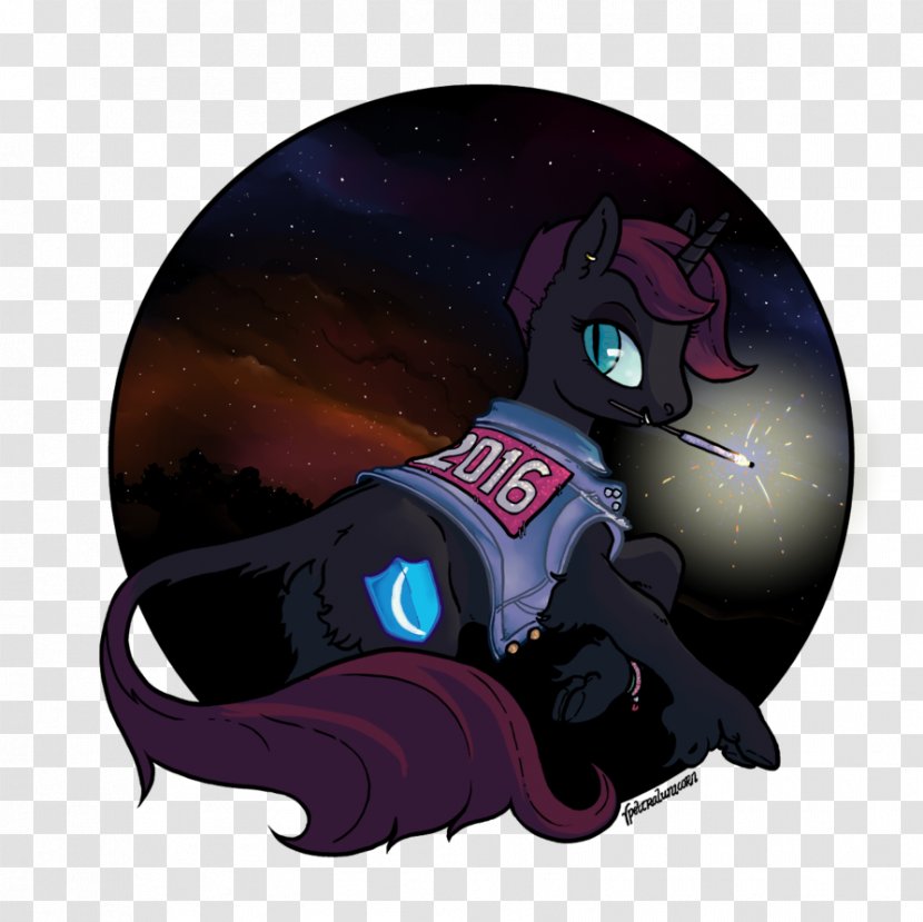 Horse Mammal Legendary Creature Animated Cartoon - Space - Happy Unicorn Transparent PNG