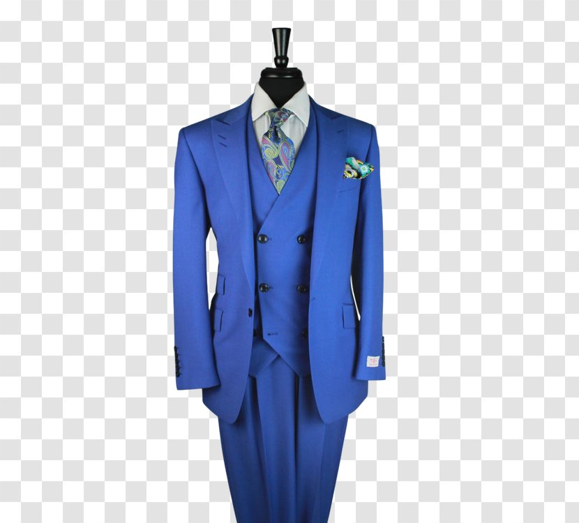 Tuxedo Blue Suit Indigo Single-breasted - Lapel Transparent PNG