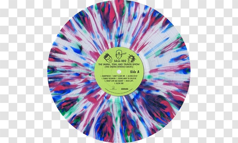 Blink-182 Compact Disc The Mark, Tom, And Travis Show (The Enema Strikes Back!) Phonograph Record LP - Heart - Silhouette Transparent PNG