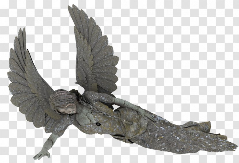 Angels Stone Sculpture Statue - Figurine Transparent PNG