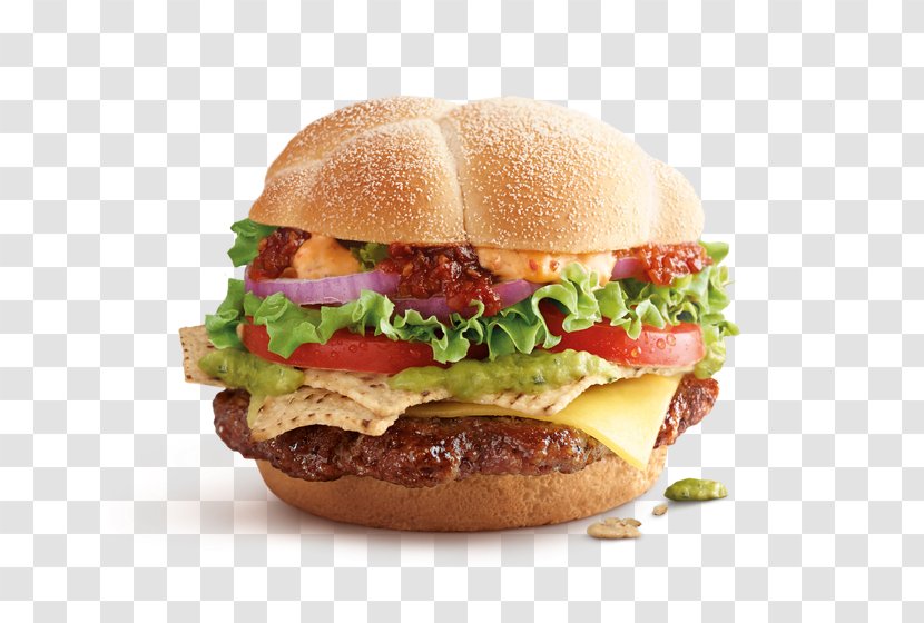 Hamburger Cheeseburger Guacamole Angus Cattle Burger - Ham And Cheese Sandwich - Spicy Transparent PNG
