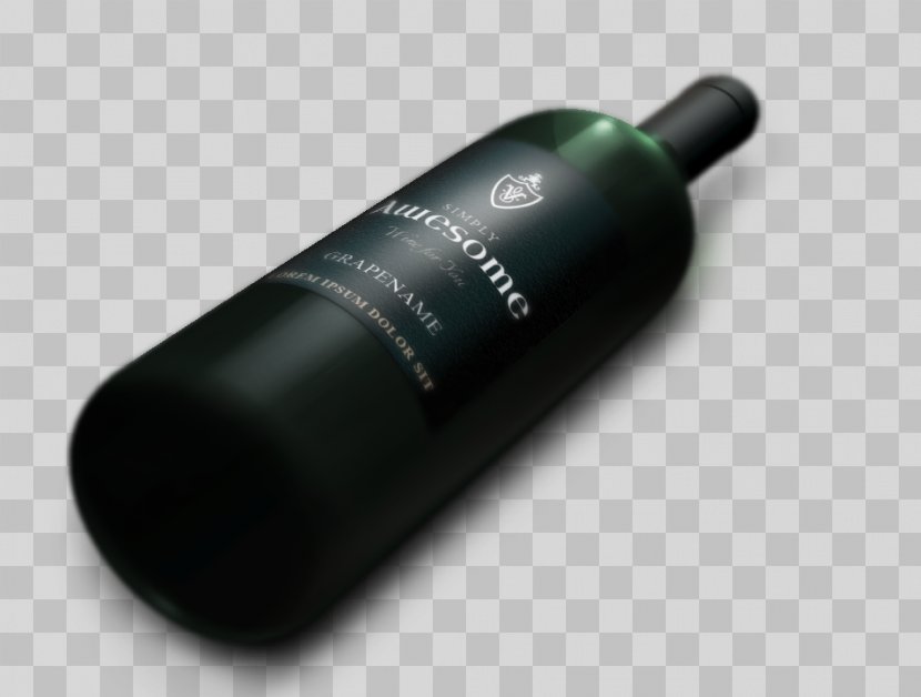 Red Wine Bottle - Bottles Psd Layered File Transparent PNG