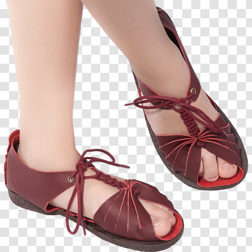 Ballet Flat High-heeled Shoe Sandal - High Heeled Footwear Transparent PNG