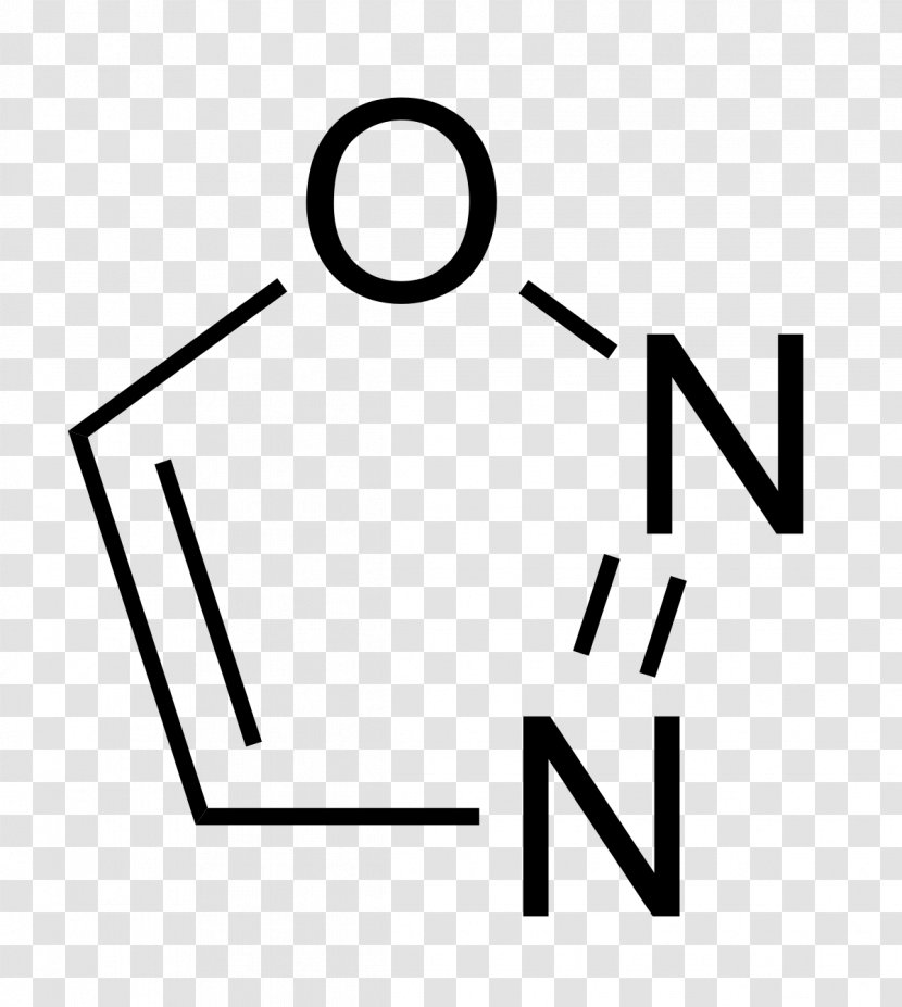Oxadiazole Furazan Isoxazole Heterocyclic Compound - Black - Number Transparent PNG