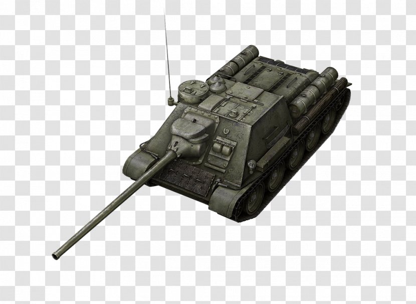 World Of Tanks SU-100 T-34 Tank Destroyer Transparent PNG