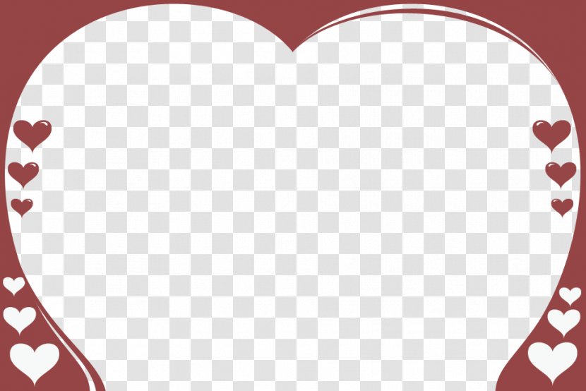 Valentine's Day Heart Clip Art - Frame - Rose Page Border Transparent PNG