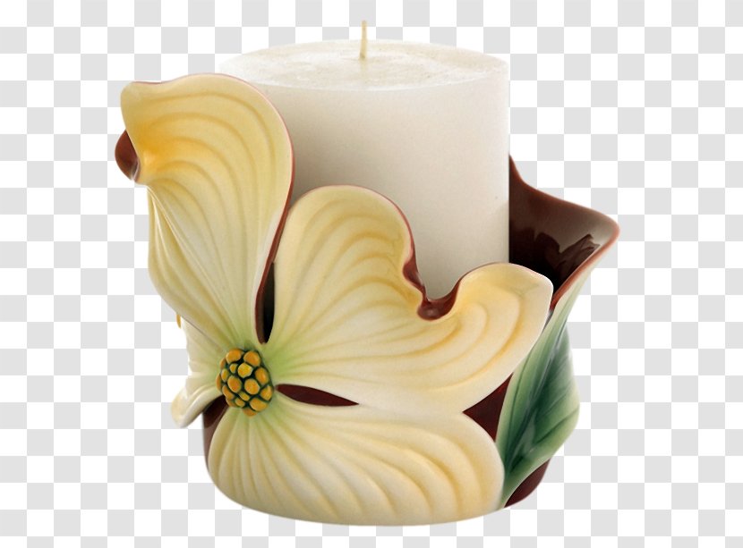 Candle Porcelain Vase Tableware Tealight - Lighting Transparent PNG