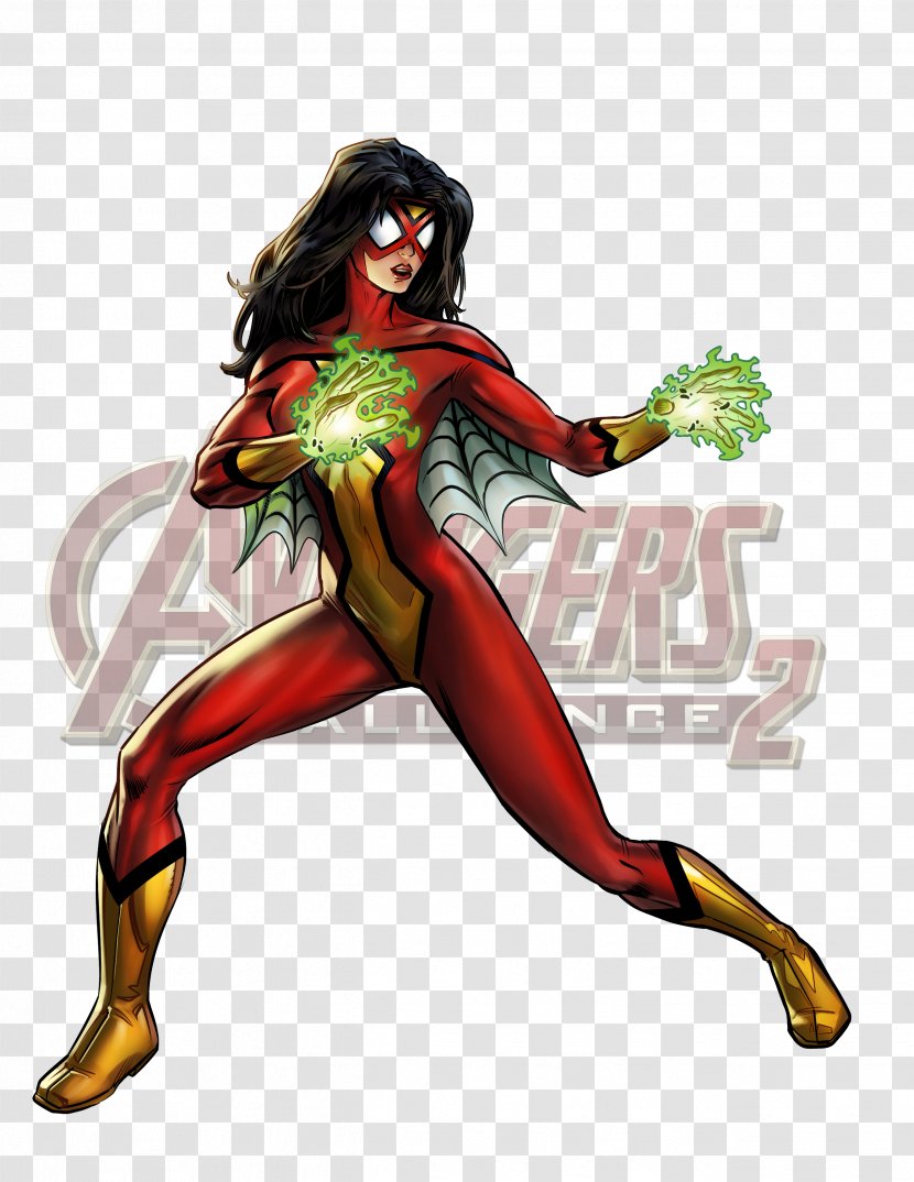Spider-Woman (Jessica Drew) Spider-Man Marvel: Avengers Alliance Black Panther Anya Corazon - Cartoon - Spider Woman Transparent PNG