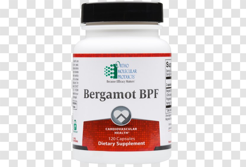 Dietary Supplement Bergamot BPF 30 / 2 Capsules Ortho Molecular Products, Adapten-All, 120 Products Capsules, 60 Count - Medicine - Health Transparent PNG