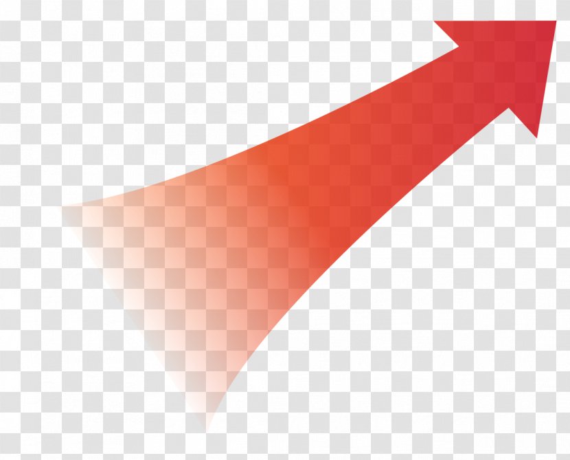 Angle Font - Orange - Red Arrow Go Up Transparent PNG