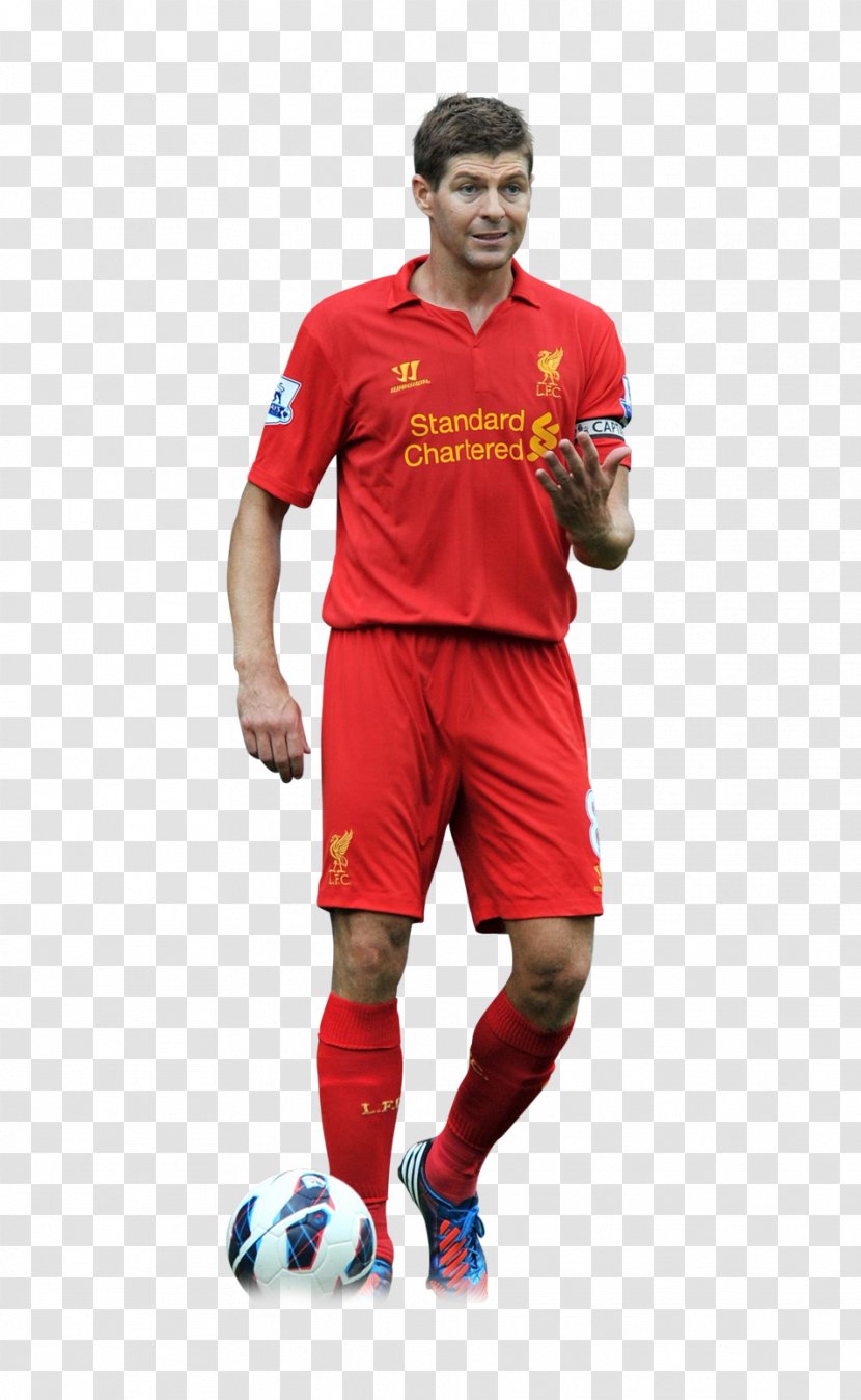 Steven Gerrard Liverpool F.C. Jersey 2012–13 Premier League Football - Player Transparent PNG