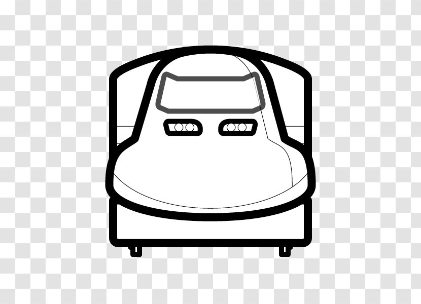 Black And White Monochrome Painting Shinkansen Coloring Book - Area Transparent PNG