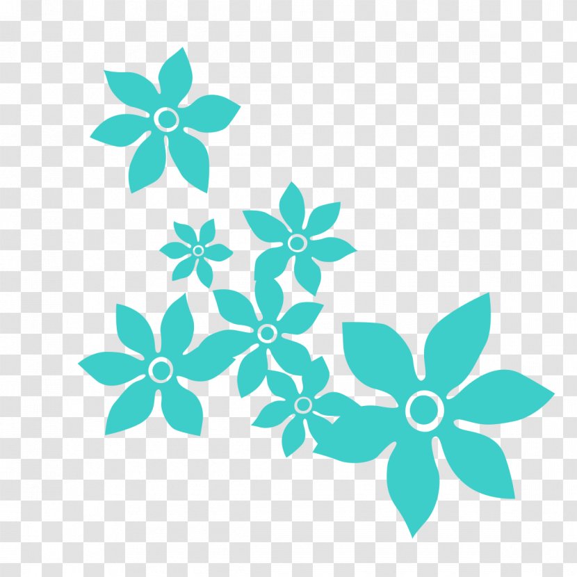 Blue Flower Color - Designer - Floral Background Decoration Transparent PNG