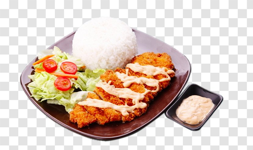 Chicken Fingers Katsudon Barbecue Tonkatsu Tom Yum - Cutlet - Cabbage Transparent PNG