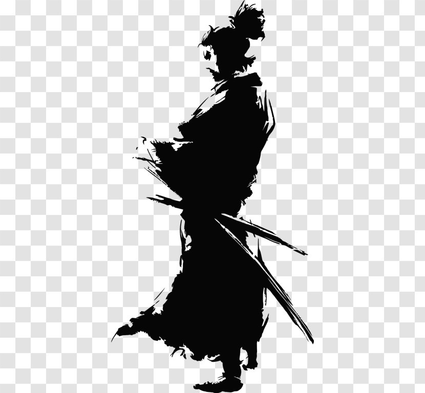 Samurai Clip Art - Autocad Dxf Transparent PNG