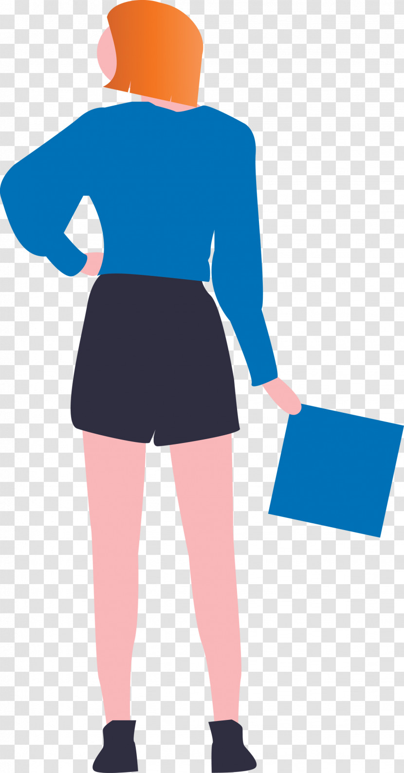 Woman Holding Paper Fashion Lady Transparent PNG