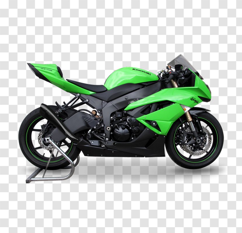 Exhaust System Ninja ZX-6R Kawasaki Motorcycles - Hardware - Motorcycle Transparent PNG