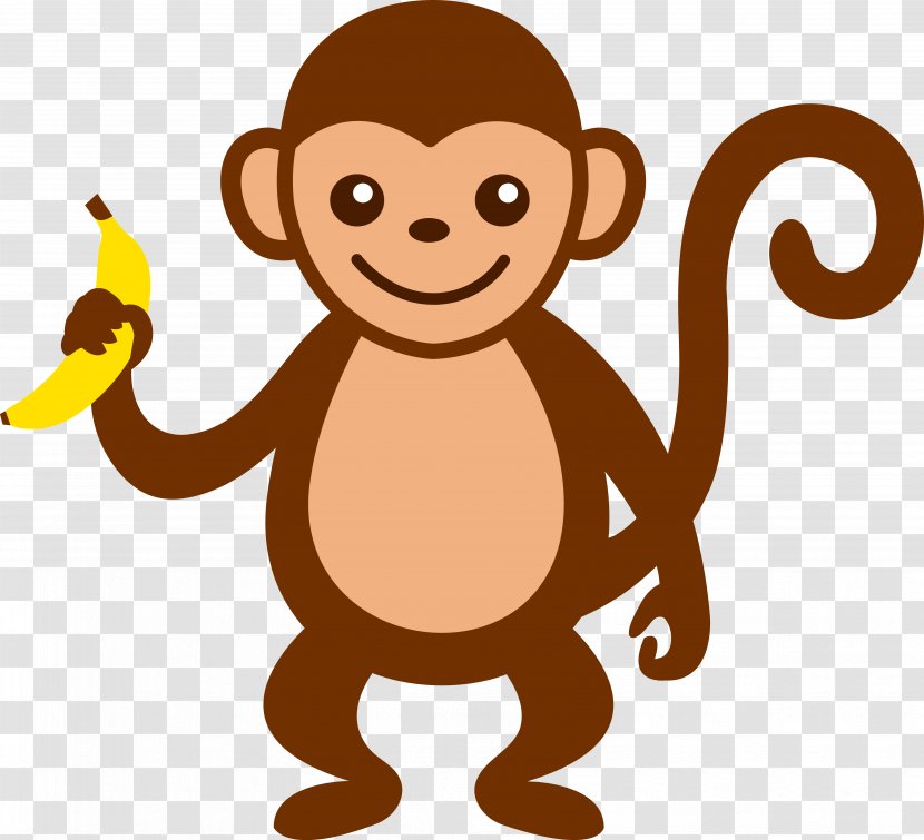 Baby Monkeys Brown Spider Monkey Primate Clip Art - Free Content - Cartoon Cliparts Transparent PNG