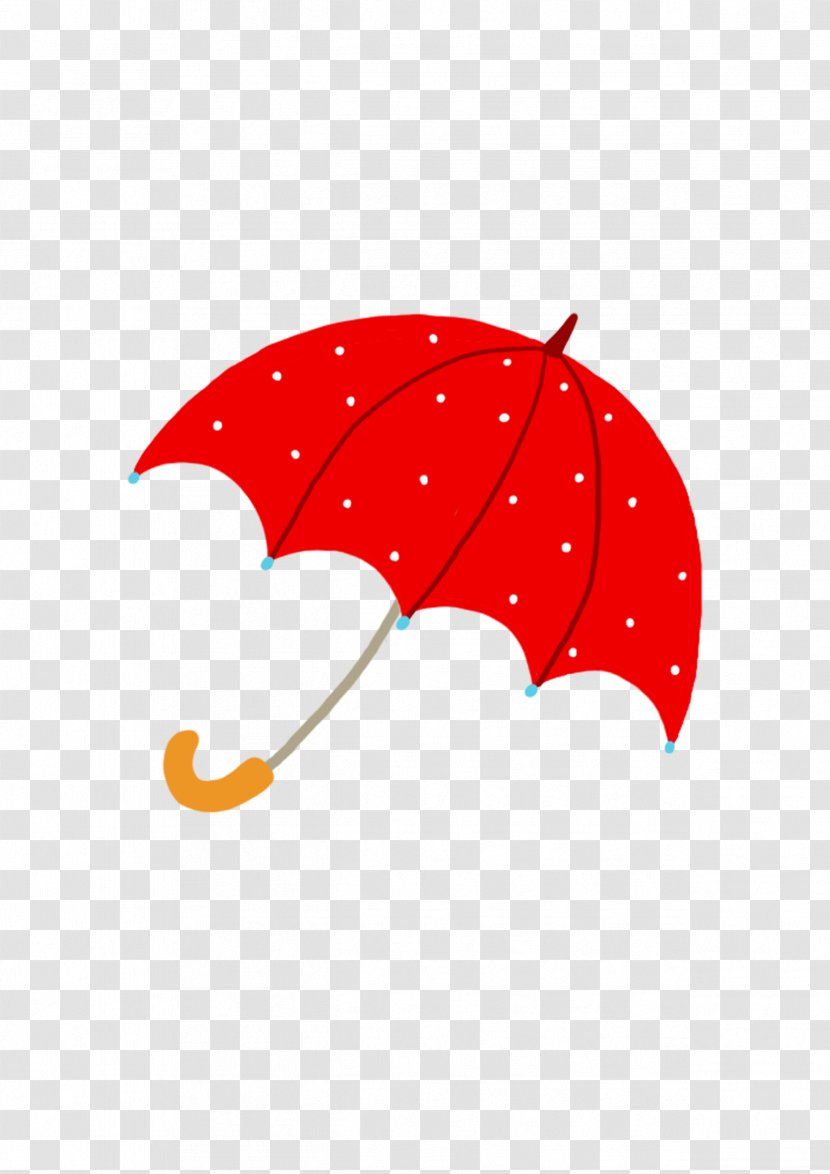 Cartoon - Fashion Accessory - Red Umbrella Transparent PNG