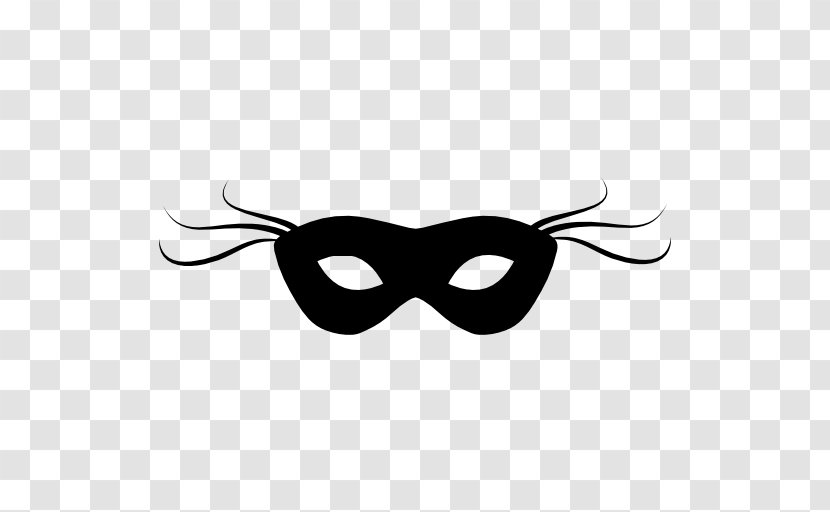 Mask Carnival Masquerade Ball - Black And White Transparent PNG
