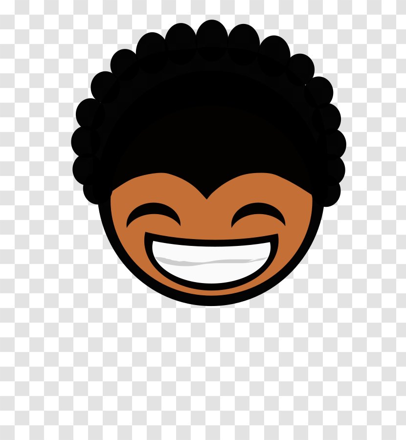 Black Woman Clip Art - Face - Smiley Transparent PNG