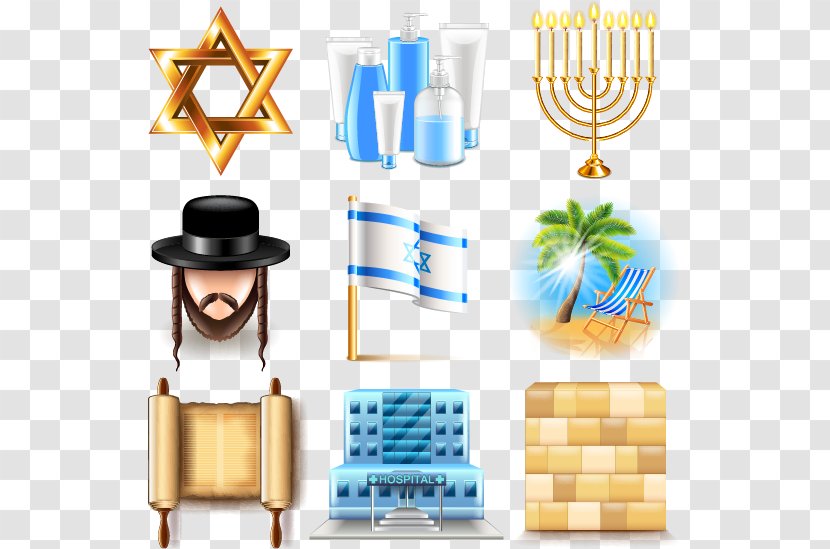 Judaism Royalty-free Icon - Countries With National Flags Vector Material Characteristics, Transparent PNG