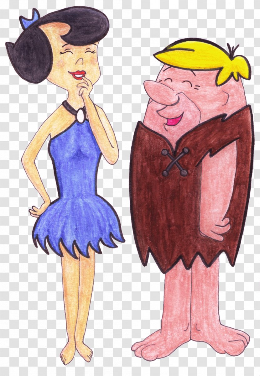 Betty Rubble Barney The Flintstones Wilma Flintstone Bamm-Bamm - Cartoon - Heart Transparent PNG