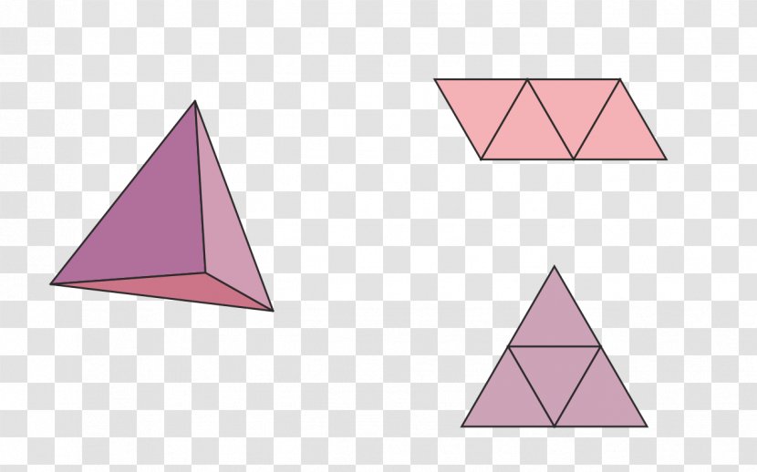 Net Triangle Geometry Tetrahedron Cube Transparent PNG