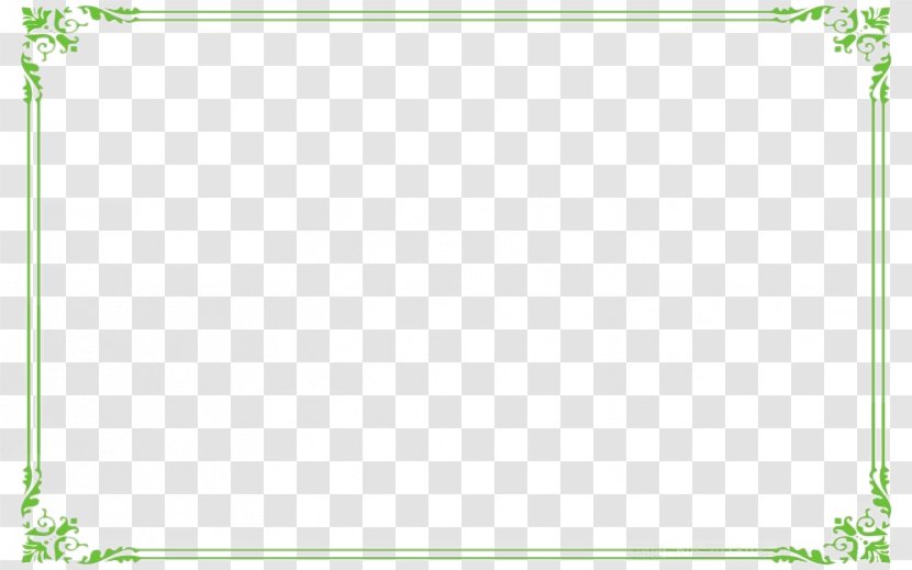 Rectangle Square - Symmetry - Green Vines Border Clip Buckle Free Figure Transparent PNG
