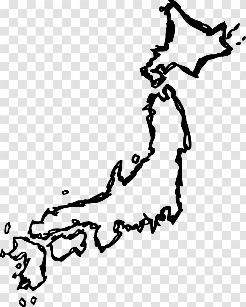 Japan Map Drawing Clip Art - Collection Transparent PNG