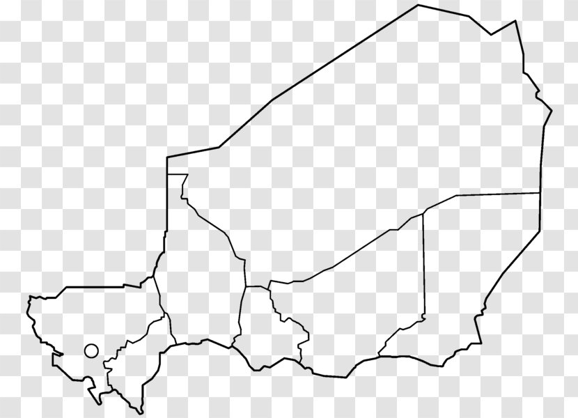 Departments Of Niger Blank Map Nigeria - Area Transparent PNG