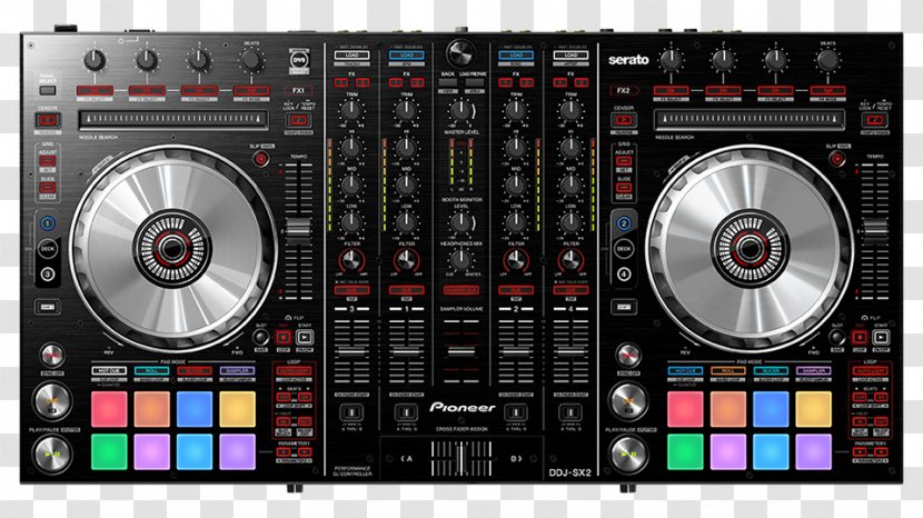 Pioneer DJ Controller Disc Jockey Virtual CDJ - Watercolor - Multi Colored Transparent PNG