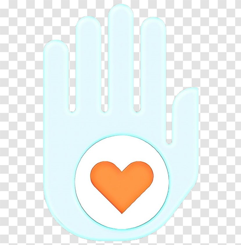 Orange - Cartoon - Gesture Heart Transparent PNG