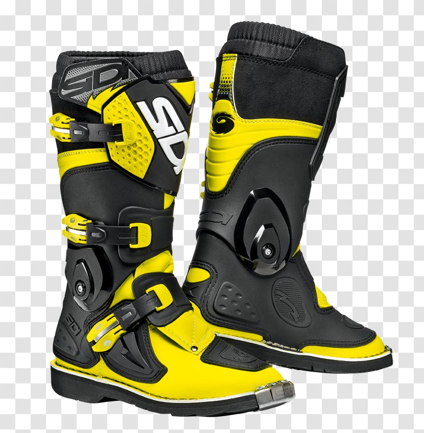 Boot SIDI Shoe White Footwear - Yellow Transparent PNG