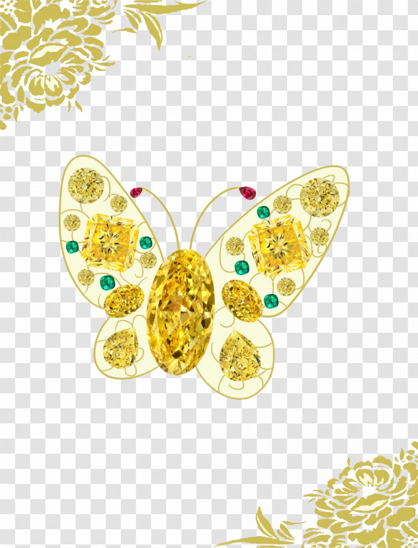Diamond Download Gratis - Insect - Peony Butterfly Transparent PNG