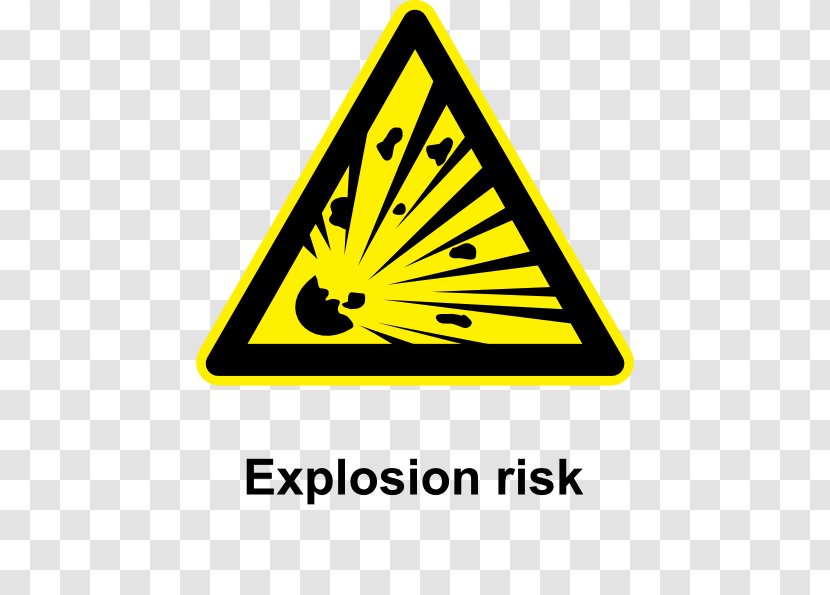 Explosion Warning Sign Clip Art - Hazard Symbol - Evacuation Clipart Transparent PNG