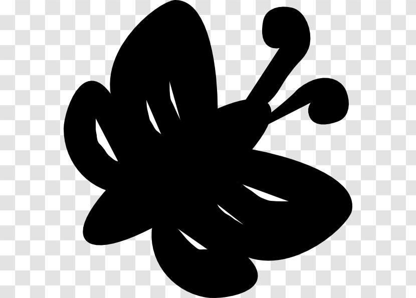 Butterfly Black And White Clip Art - Cliparts Transparent PNG