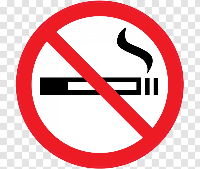 Tobacco Smoking Sign - Text Transparent PNG