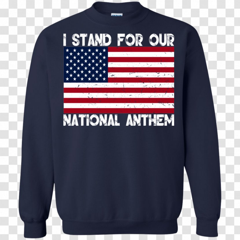 T-shirt Hoodie Clothing Sweater - Long Sleeved T Shirt - National Anthem Transparent PNG