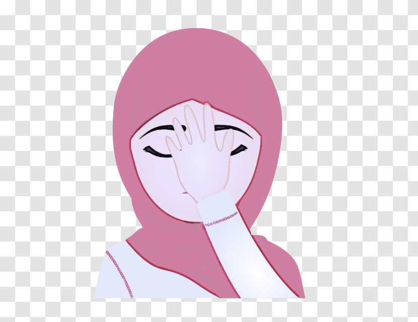 Face Pink Head Nose Cartoon - Neck Fictional Character Transparent PNG