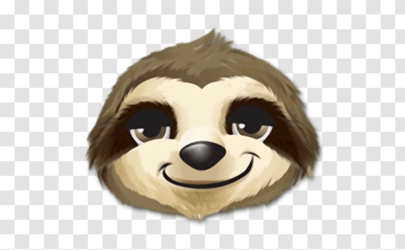 Sticker Telegram Canidae Dog Animal - Flower - Sloth Transparent PNG