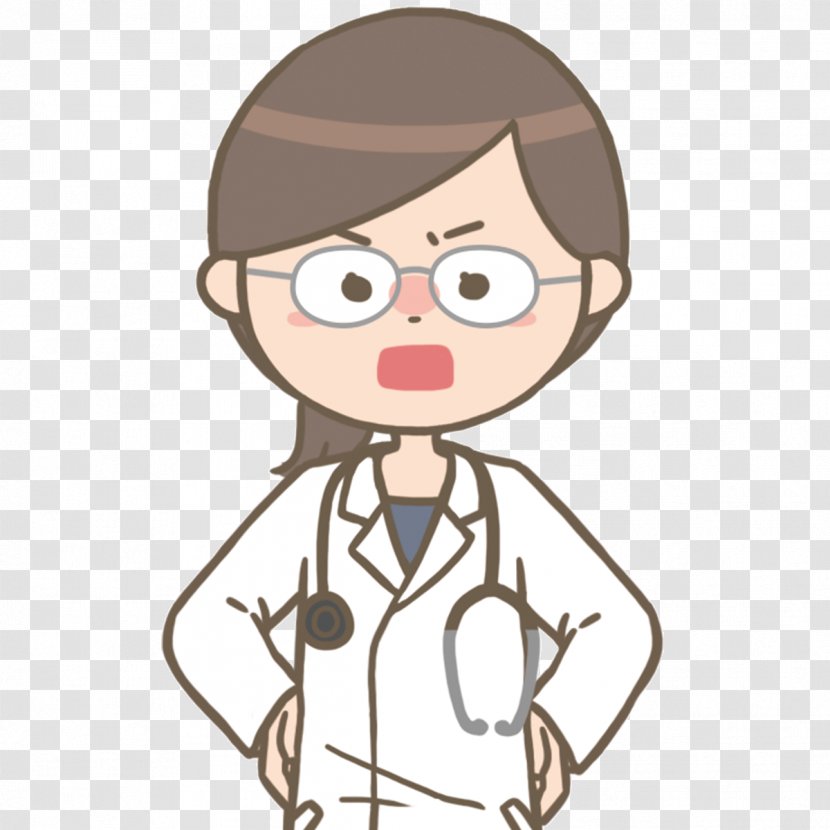 Physician Glasses 女医 Face Nurse - Watercolor Transparent PNG