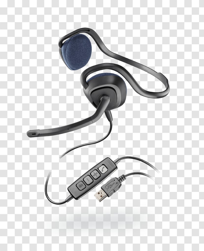 Microphone Headphones Headset Plantronics Audio - Electronic Device - USB Transparent PNG