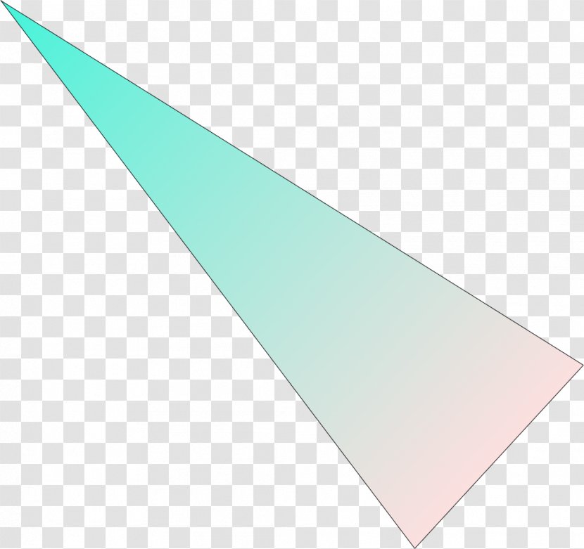 Triangle Turquoise Teal Line - Spill Transparent PNG
