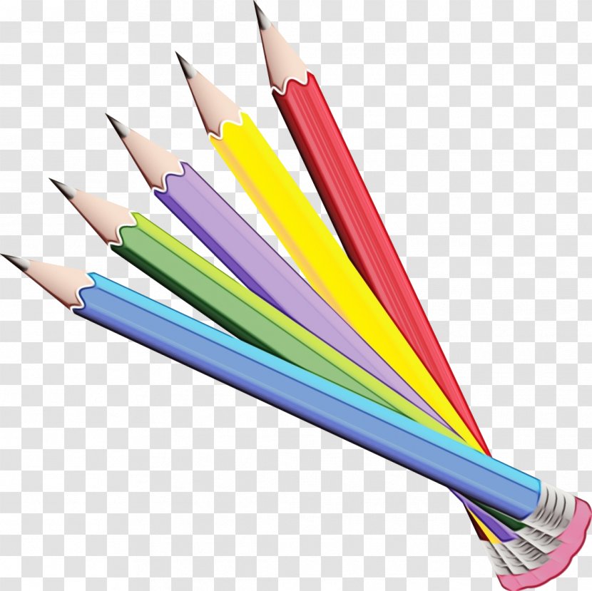 Pencil Cartoon - Wet Ink - Office Supplies Writing Implement Transparent PNG