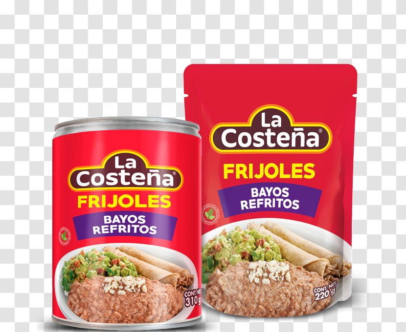 Refried Beans Frijoles Charros Mexican Cuisine Sauce La Costeña - Pinto Bean Transparent PNG